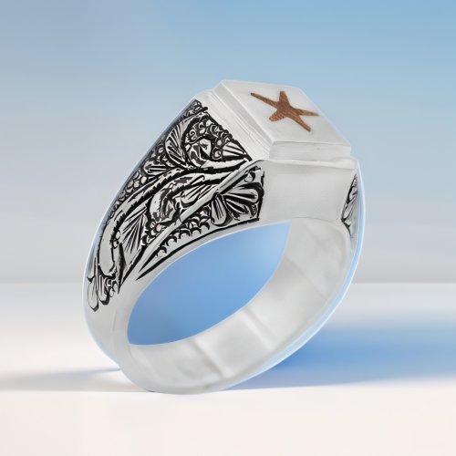 انگشتر ستاره دار حرز امام جواد