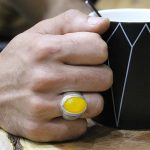 انگشتر شرف الشمس نقره مردانه دست ساز طرح جابر - Image 4