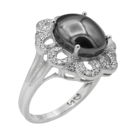 انگشتر حدید صینی نقره زنانه طرح لیا + حکاکی