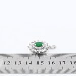 گردنبند یشم نقره زنانه طرح رباب - Image 4