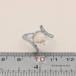 انگشتر در نجف نقره زنانه طرح فائزه - Image 4