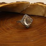 انگشتر در نجف نقره زنانه طرح دیبا - Image 2