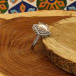 انگشتر در نجف نقره زنانه طرح دیبا - Image 3