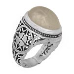 انگشتر در نجف نقره دست ساز مردانه طرح مالک