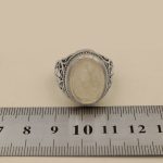 انگشتر در نجف نقره دست ساز مردانه طرح مالک - Image 5