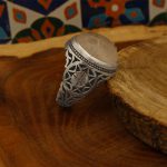 انگشتر در نجف نقره دست ساز مردانه طرح مالک - Image 3