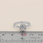 حلقه تک نگین نقره زنانه طرح ملودی - Image 4