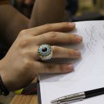 انگشتر چند سنگ نقره مردانه دست ساز طرح فاخر امیر ارسلان - Image 4