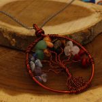 گردنبند چند سنگ زنانه طرح درخت زندگی - Image 2