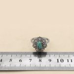 انگشتر فیروزه نیشابوری نقره زنانه طرح زهره - Image 4