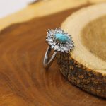 انگشتر فیروزه نیشابوری نقره زنانه طرح زهره - Image 3