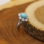 انگشتر فیروزه نیشابوری نقره زنانه طرح مرجان - Image 3