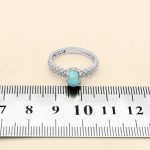 انگشتر فیروزه نیشابوری نقره زنانه طرح عطیه - Image 4