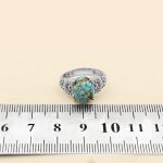 انگشتر فیروزه نیشابوری نقره زنانه طرح مونیکا - Image 4