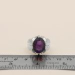 انگشتر آمیتیست نقره مردانه دست ساز طرح رندان - Image 5