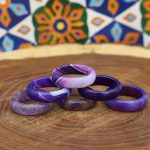 حلقه آمیتیست اصلی مردانه و زنانه با سایزهای مختلف - Image 4