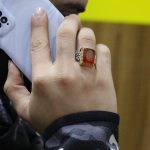 انگشتر عقیق سرخ نقره مردانه طرح ثاقب + حرز امام جواد (ع) + آیت الکرسی - Image 4