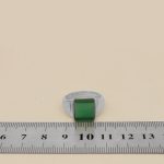 انگشتر عقیق سبز نقره مردانه طرح صائب - Image 5