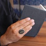 انگشتر عقیق مشکی نقره مردانه طرح حامد + حرز امام جواد (ع) + آیت الکرسی - Image 4