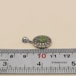 گردنبند زمرد الماس تراش نقره زنانه طرح هیلاری - Image 4