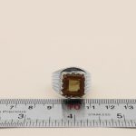 انگشتر الکساندریت الماس تراش نقره دست ساز مردانه طرح سیستان - Image 5