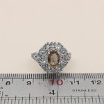 انگشتر الکساندریت الماس تراش نقره زنانه طرح ثمن - Image 4