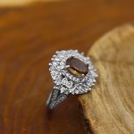 انگشتر الکساندریت الماس تراش نقره زنانه طرح ثمن - Image 3