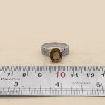 انگشتر الکساندریت الماس تراش نقره زنانه طرح مسیحا - Image 4