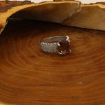 انگشتر الکساندریت الماس تراش نقره زنانه طرح مسیحا - Image 2