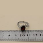 انگشتر گارنت نقره زنانه طرح مشکات - Image 4