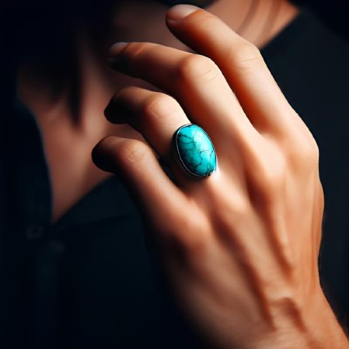 left-hand-turquoise-ring انگشتر فیروزه را در کدام انگشت کنیم؟ در کدام دست ثواب دارد؟ 