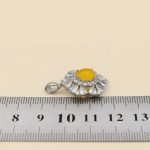 گردنبند شرف الشمس زنانه نقره طرح لاوندر + حکاکی - Image 4