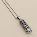 گردنبند حرز امام جواد (ع) نقره طرح تیامنی - Image 3