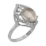 انگشتر در نجف نقره زنانه طرح زنبق