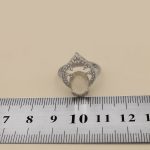 انگشتر در نجف نقره زنانه طرح زنبق - Image 4