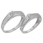 ست حلقه نقره زنانه و مردانه طرح عاقبت