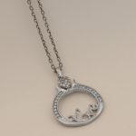 گردنبند فانتزی دخترانه نقره طرح عشق - Image 3