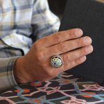 انگشتر چند سنگ نقره مردانه دست ساز طرح فاخر شهریار - Image 4