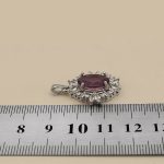 گردنبند آمیتیست نقره زنانه طرح الهام - Image 4