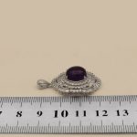 گردنبند آمیتیست نقره زنانه طرح بانو - Image 4