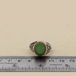 انگشتر عقیق سبز نقره مردانه طرح یا علی مدد + حرز امام جواد (ع) + آیت الکرسی - Image 5