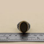 انگشتر عقیق مشکی نقره مردانه طرح پیمان + حرز امام جواد (ع) + آیت الکرسی - Image 5