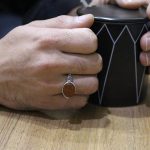 انگشتر عقیق سرخ یمنی نقره مردانه طرح رمضان - Image 4