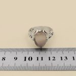 انگشتر عقیق کبود یمنی نقره مردانه دست ساز طرح سامان - Image 5