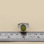 انگشتر زبرجد الماس تراش نقره مردانه دست ساز طرح فربد - Image 5