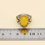 انگشتر شرف الشمس نقره مردانه طرح مناره - Image 5