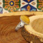 انگشتر شرف الشمس نقره مردانه طرح مسعود - Image 3