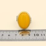 انگشتر شرف الشمس نقره مردانه طرح پنجتن - Image 5