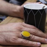 انگشتر شرف الشمس نقره مردانه طرح پنجتن - Image 4