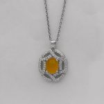 گردنبند شرف الشمس زنانه نقره طرح مستوره + حکاکی - Image 3